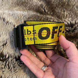 OFF WHITE INDUSTRIAL BELT